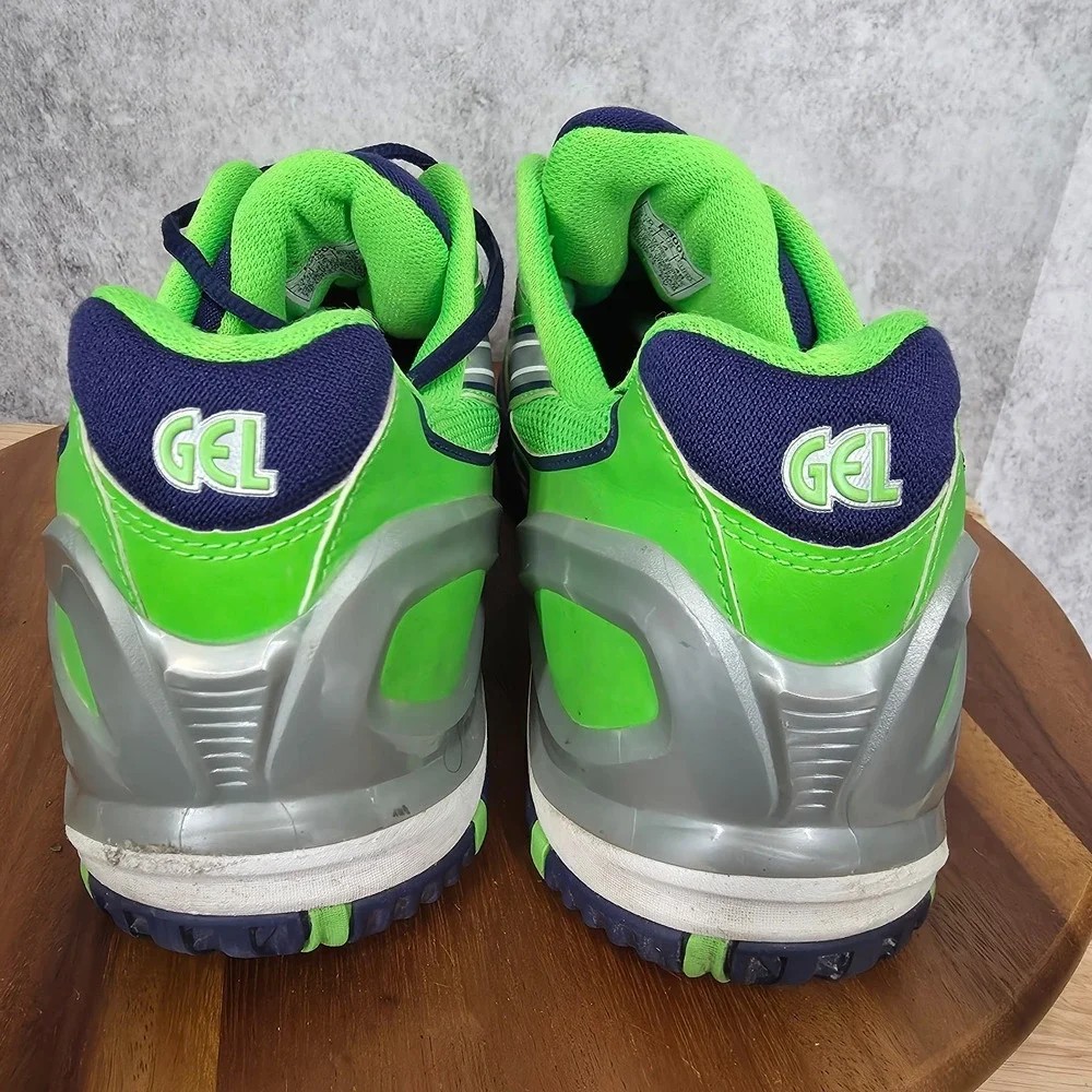 Asics Gel Resolution 5 Sneakers‎ Mens 14 Green Pickleball Tennis Shoes E300Y *